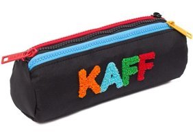 Kaff 01109 Siyah Bölmeli Peluş 3 Gözlü Cüzdan Kalemlik