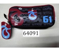 Hakan Çanta 64091 Bordo Bölmeli Çift Gözlü Cüzdan Kalemlik