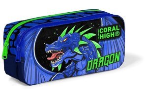 Coral High 12057 Siyah Bölmeli Çift Gözlü Cüzdan Kalemlik