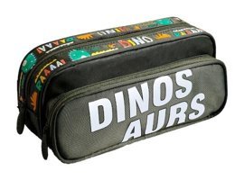 Jzcat Dinos Aurs Yeşil Bölmeli Çift Gözlü Cüzdan Kalemlik
