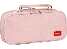 Summer Love Pembe Bölmeli Düz Çift Gözlü Kalemlik