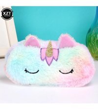 Dawson Unicorn Lila Peluş Tek Gözlü Cüzdan Kalemlik