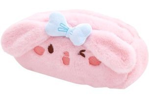Summer Love Pembe Peluş Tek Gözlü Cüzdan Kalemlik