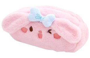 Yystore Pembe Peluş Tek Gözlü Cüzdan Kalemlik