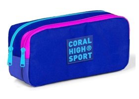 Coral High Pembe Bölmeli Çift Gözlü Cüzdan Kalemlik