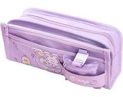 Heamor Kawaii Tavşanlı Pembe Bölmeli 3 Gözlü Cüzdan Kalemlik