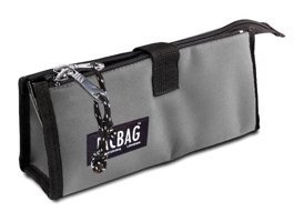 Jacbag Twin Gri Bölmeli Katlanabilir Çift Gözlü Cüzdan Kalemlik