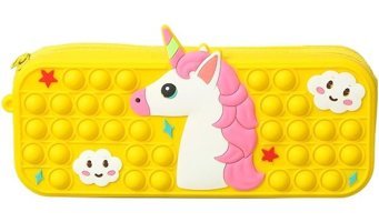 Luckystars Sarı Popit Tek Gözlü Cüzdan Kalemlik
