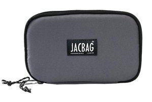 Jacbag Double Cover Gri Bölmeli Düz Katlanabilir Çift Gözlü Cüzdan Kalemlik