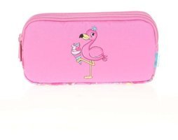 Kaukko L8095 Pembe Bölmeli Çift Gözlü Cüzdan Kalemlik