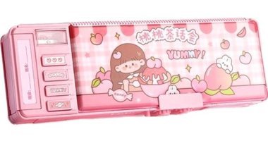 Jolita 052 Pembe Bölmeli Çift Gözlü Kalemlik