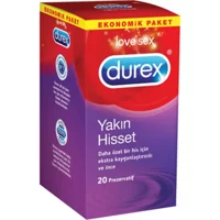 Durex Yakın Hisset İnce Prezervatif 20'li