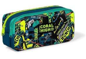 Coral High 22163 Siyah Bölmeli Çift Gözlü Cüzdan Kalemlik