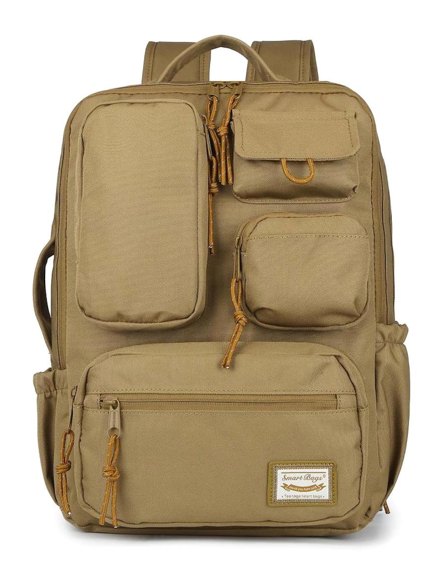 Smart Bags 3210 Çok Gözlü Kahverengi Lise-Üniversite Unisex Sırt Çantası