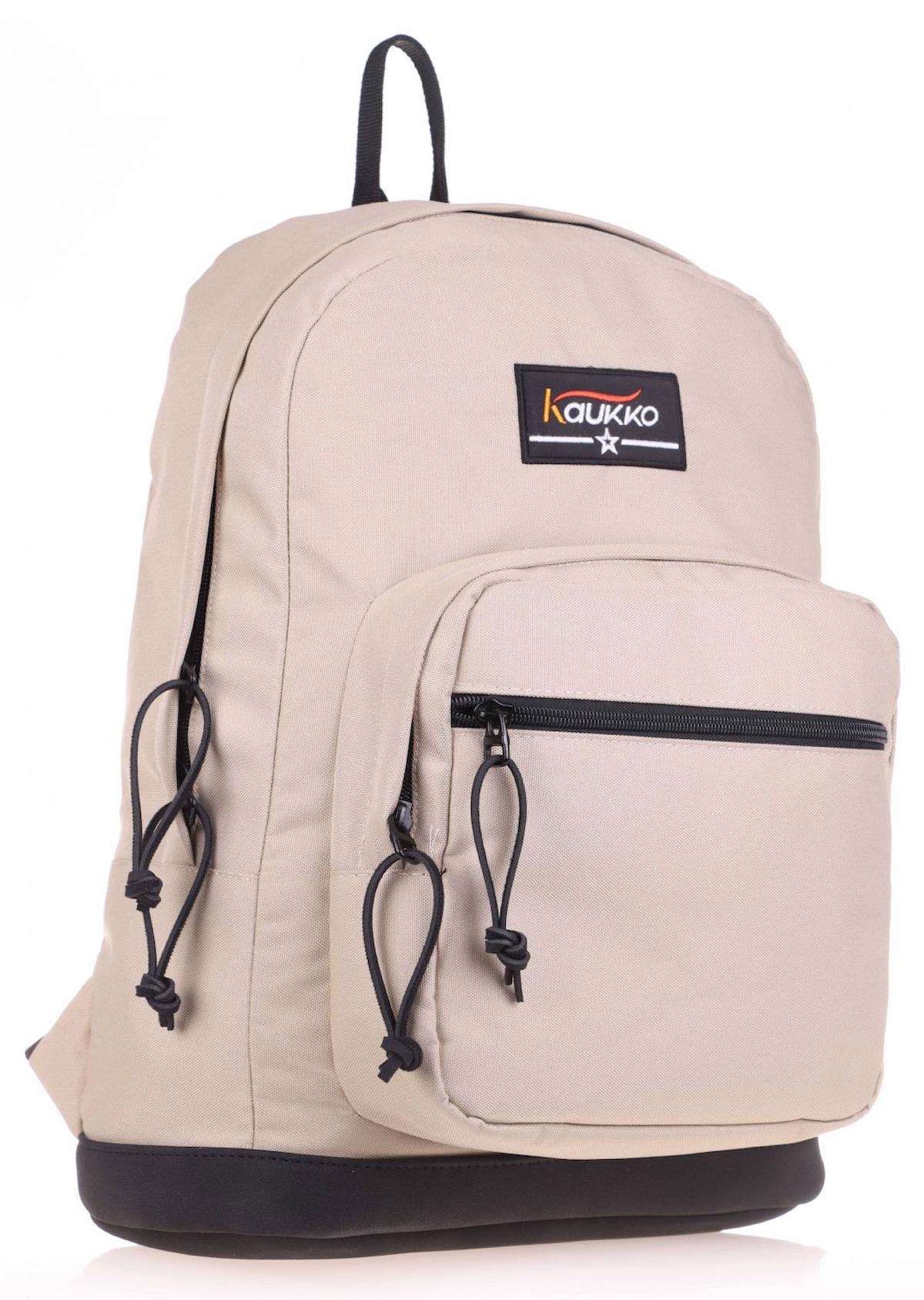 Kaukko Sport 3 Gözlü Krem Lise-Üniversite Unisex Sırt Çantası