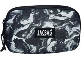 Jacbag Jac-11 Dumanlı Siyah Bölmeli Çift Gözlü Cüzdan Kalemlik