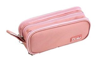 Hallow Os7206P Pembe Bölmeli Çift Gözlü Cüzdan Kalemlik