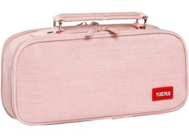 Luckystars Pembe Bölmeli Düz Çift Gözlü Kalemlik
