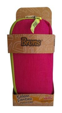 Brons Pembe Bölmeli Düz Çift Gözlü Cüzdan Kalemlik