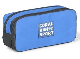 Coral High Siyah Bölmeli Çift Gözlü Cüzdan Kalemlik