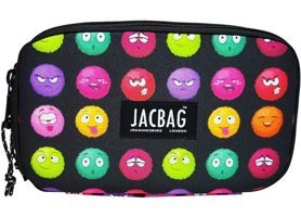 Jacbag Jac-11 Pembe-Turuncu Bölmeli Çift Gözlü Cüzdan Kalemlik