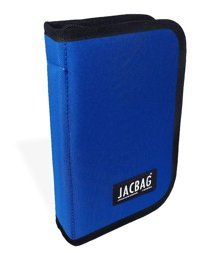Jacbag Cover Saks Mavisi Düz Katlanabilir Cüzdan Kalemlik