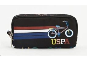 Us Polo Plklk23311 Siyah Bölmeli Çift Gözlü Cüzdan Kalemlik