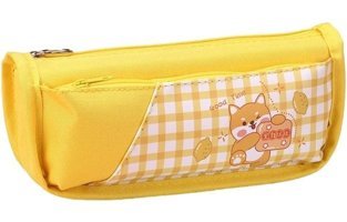 Luckystars Sarı Bölmeli Çift Gözlü Cüzdan Kalemlik