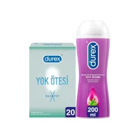 Durex Yok Ötesi Ultra İnce Prezervatif 20'li+Durex Aloe Vera Kayganlaştırıcı Jel 200 ml