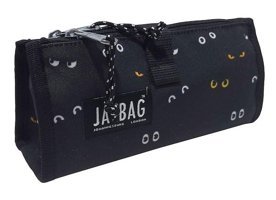 Jacbag Twin Göz Desenli Siyah Bölmeli Katlanabilir Çift Gözlü Cüzdan Kalemlik