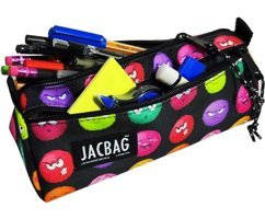 Jacbag Jac-02 Pembe-Turuncu Bölmeli Çift Gözlü Cüzdan Kalemlik
