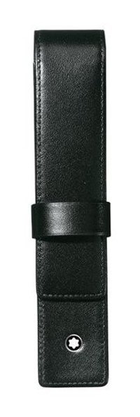 Montblanc 14309 Siyah Düz Tek Gözlü Cüzdan Kalemlik