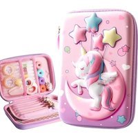 Donezos Pembe Bölmeli Çift Gözlü Kalemlik