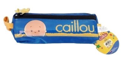 Caillou Mavi Bölmeli Çift Gözlü Cüzdan Kalemlik