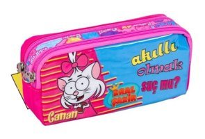 Yaygan No:32169 Mavi-Pembe Bölmeli Çift Gözlü Cüzdan Kalemlik