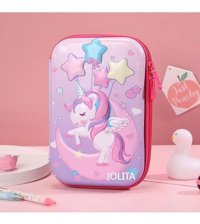 Jolita 001 Unicorn Pembe Bölmeli Çift Gözlü Kalemlik