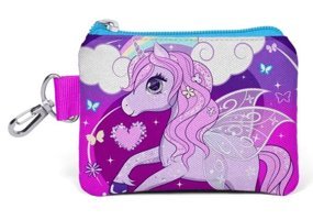 Coral High Unicorn Pembe Tek Gözlü Cüzdan Kalemlik