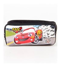 Relaxion Cars Kırmızı Bölmeli Çift Gözlü Cüzdan Kalemlik