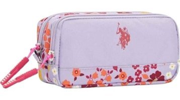 U.S. Polo Assn. Plklk23234 Lila Bölmeli Çift Gözlü Cüzdan Kalemlik