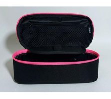 Jacbag Siyah-Pembe Bölmeli Çift Gözlü Cüzdan Kalemlik