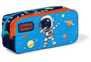 Coral High 12058 Lacivert Bölmeli Çift Gözlü Cüzdan Kalemlik