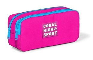 Coral High 22279 Pembe Bölmeli Çift Gözlü Cüzdan Kalemlik