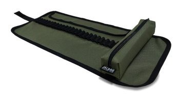 Jacbag Senior Haki Düz Katlanabilir Tek Gözlü Rulo Kalemlik