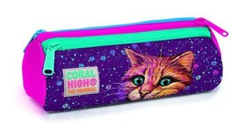 Coral High 22032 Pembe Bölmeli 3 Gözlü Cüzdan Kalemlik