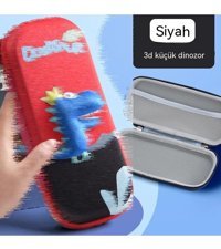 Happyplanet Kırmızı Bölmeli Çift Gözlü Kalemlik