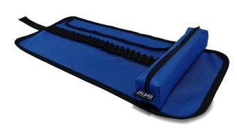 Jacbag Senior Saks Mavisi Düz Katlanabilir Tek Gözlü Rulo Kalemlik