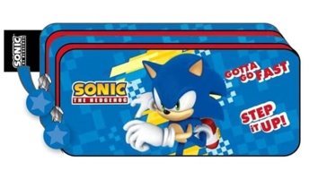 Sonic 2055 Mavi Bölmeli Çift Gözlü Cüzdan Kalemlik