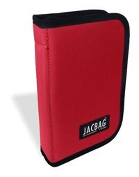 Jacbag Cover Kırmızı Düz Katlanabilir Cüzdan Kalemlik