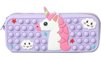 Luckystars Mor Popit Tek Gözlü Cüzdan Kalemlik