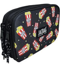 Jacbag Jac-11 Kırmızı-Sarı Bölmeli Çift Gözlü Cüzdan Kalemlik
